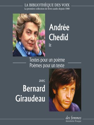 cover image of Textes pour un poème, Poèmes pour un texte